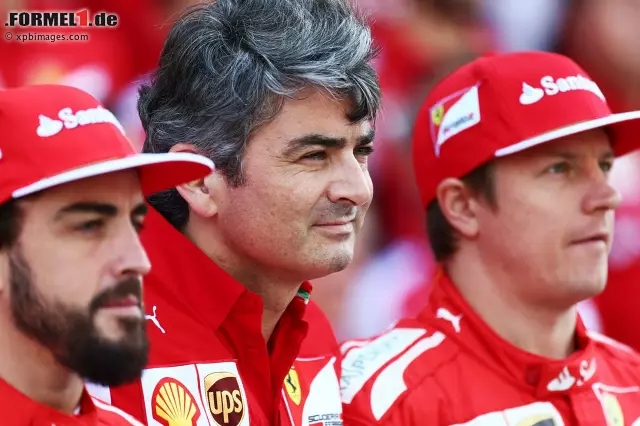 Foto zur News: Fernando Alonso, Marco Mattiacci und Kimi Räikkönen (Scuderia Ferrari)