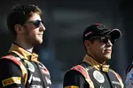 Foto zur News: Romain Grosjean (Lotus) und Pastor Maldonado (Lotus)