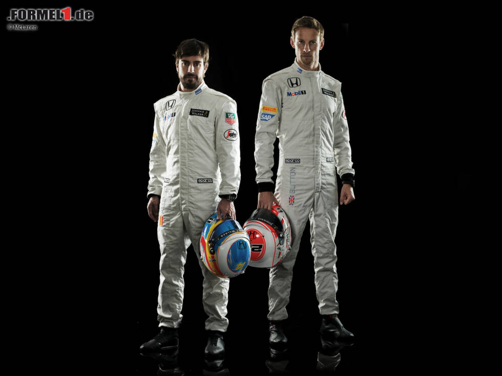 Foto zur News: Fernando Alonso und Jenson Button (McLaren)