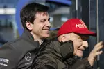 Foto zur News: Toto Wolff und Niki Lauda (Mercedes)