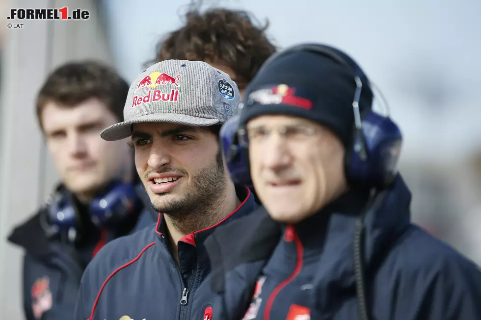 Foto zur News: Carlos Sainz jun. (Toro Rosso) und Franz Tost