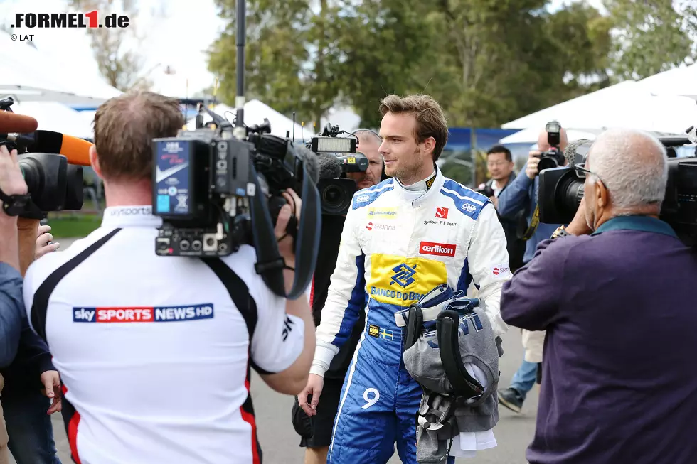 Foto zur News: Giedo van der Garde im Overall von Marcus Ericsson