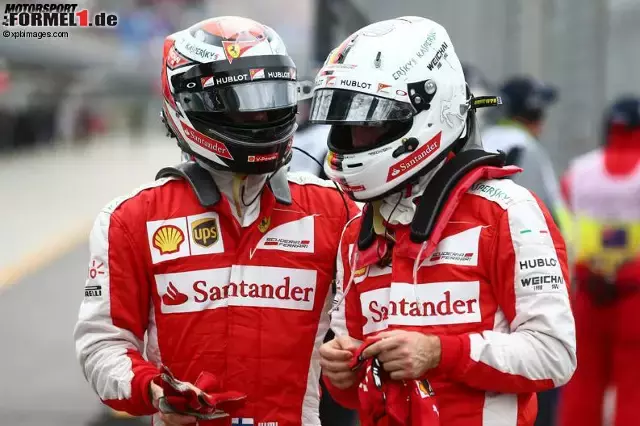 Foto zur News: Sebastian Vettel Kimi Räikkönen (Scuderia Ferrari)