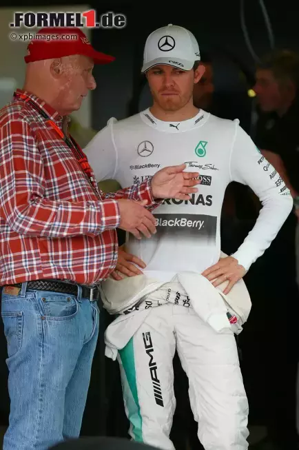 Foto zur News: Niki Lauda und Nico Rosberg (Mercedes)