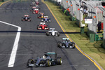 Foto zur News: Lewis Hamilton (Mercedes), Nico Rosberg (Mercedes), Felipe Massa (Williams) und Sebastian Vettel (Ferrari)
