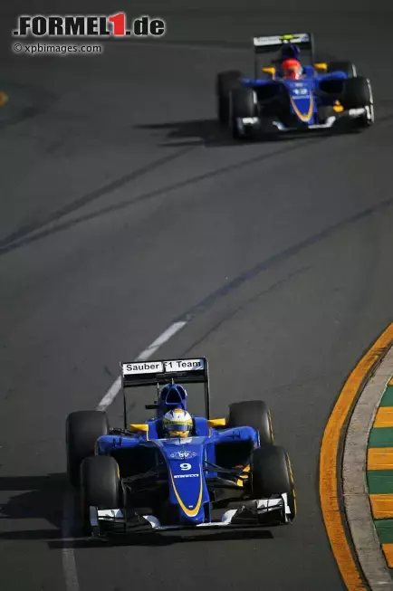 Foto zur News: Marcus Ericsson (Sauber) und Felipe Nasr (Sauber)