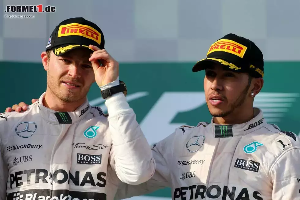 Foto zur News: Nico Rosberg (Mercedes) und Lewis Hamilton (Mercedes)