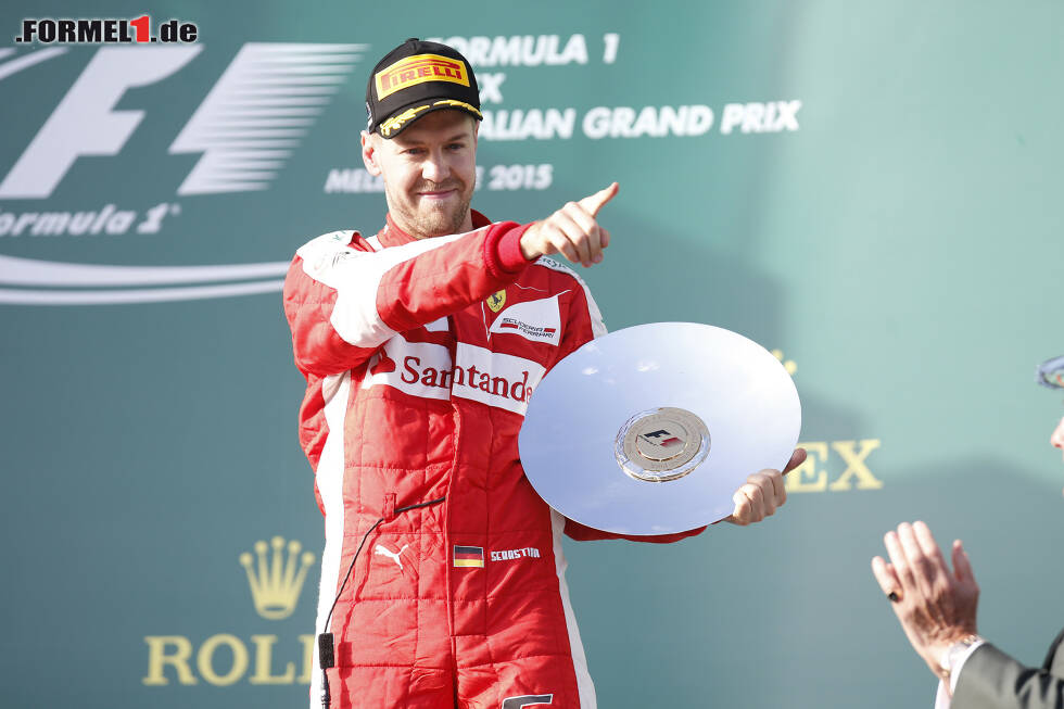 Foto zur News: Sebastian Vettel will in der Formel 1 weiter Pokale für die Ewigkeit absahnen, allerdings waren bisher drei Piloten noch erfolgreicher...