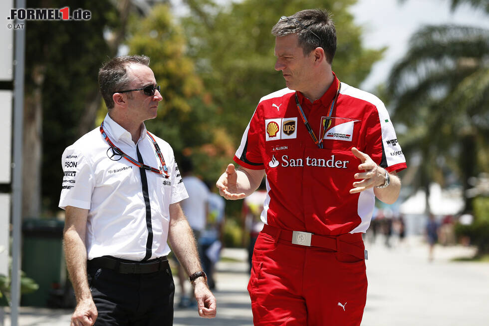 Foto zur News: Paddy Lowe (Mercedes) und James Allison (Ferrari)