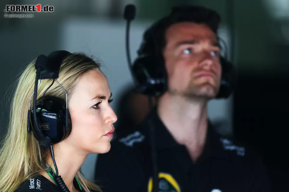 Foto zur News: Carmen Jorda und Jolyon Palmer