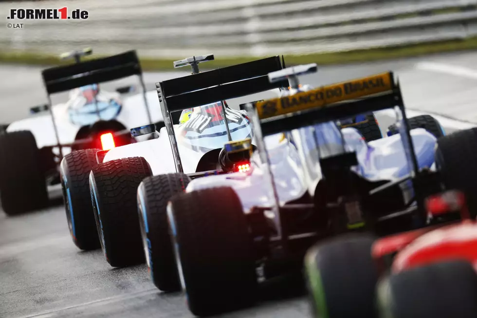 Foto zur News: Valtteri Bottas (Williams), Felipe Massa (Williams) und Marcus Ericsson (Sauber)