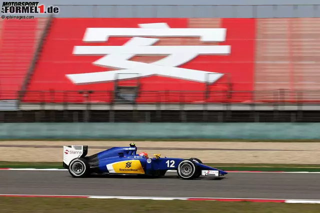 Foto zur News: ...Felipe Nasr. Dem talentierten Formel-1-Rookie aus Brasilien fehlten auf dem achten Rang liegend am Ende 1,813 Sekunden auf den Bestwert