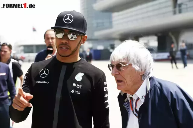 Foto zur News: Lewis Hamilton mit Bernie Ecclestone