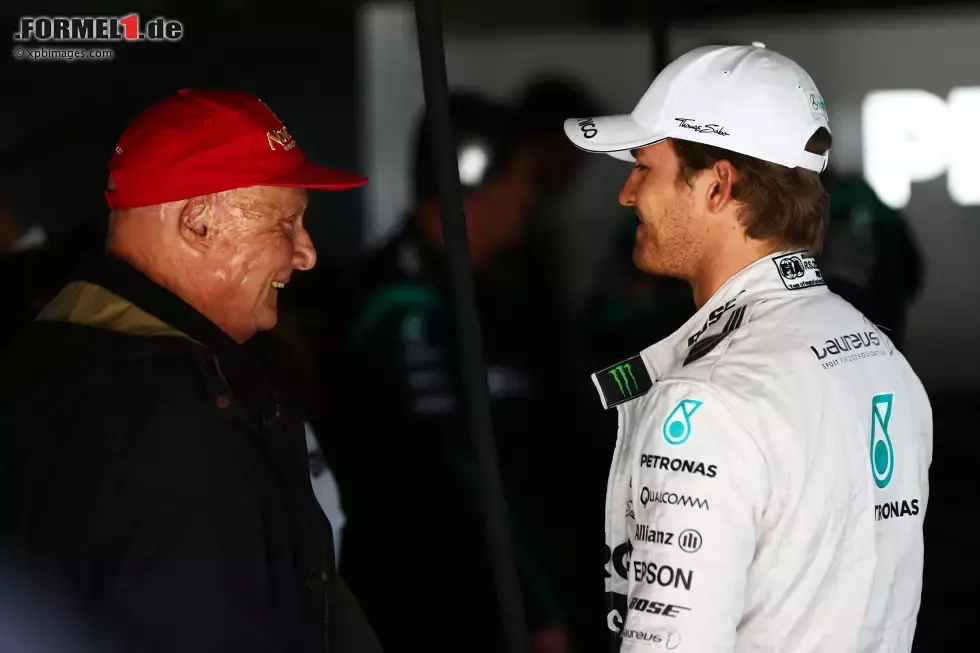 Foto zur News: Niki Lauda und Nico Rosberg (Mercedes)