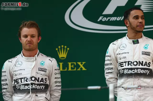 Foto zur News: Lewis Hamilton und Nico Rosberg (Mercedes AMG Petronas Formula One Team)