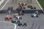 Foto zur News: Lewis Hamilton (Mercedes), Nico Rosberg (Mercedes), Sebastian Vettel (Ferrari) und Felipe Massa (Williams)