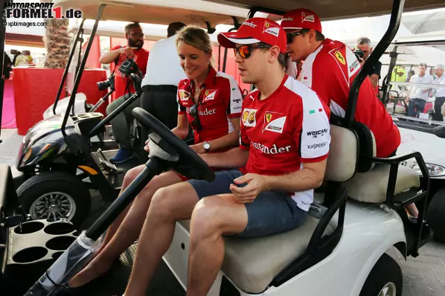 Foto zur News: Sebastian Vettel und Kimi Räikkönen (Scuderia Ferrari)