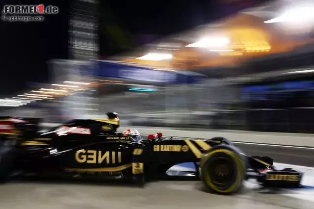 Foto zur News: ...Romain Grosjean (Lotus F1 Team), der mit 1,913 Sekunden Abstand die Top 10 komplettierte