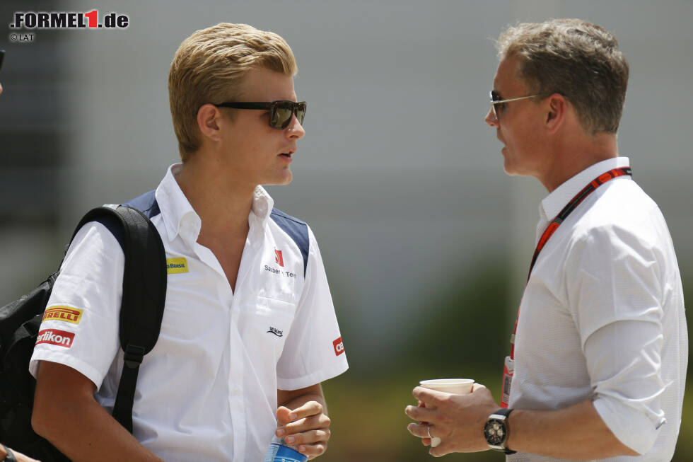 Foto zur News: Marcus Ericsson (Sauber) und David Coulthard