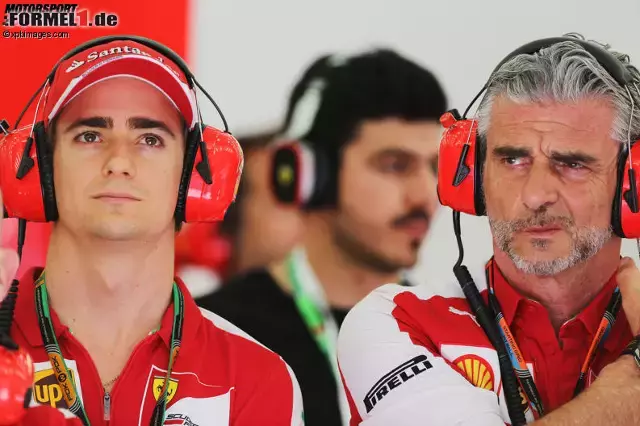 Foto zur News: Esteban Gutierrez und Maurizio Arrivabene (Scuderia Ferrari)