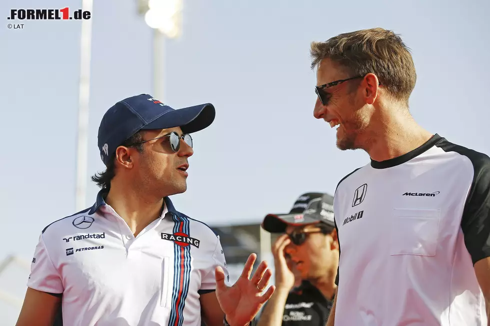 Foto zur News: Felipe Massa (Williams) und Jenson Button (McLaren)