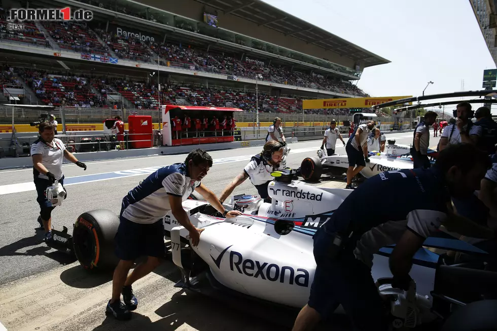 Foto zur News: Valtteri Bottas (Williams) und Felipe Massa (Williams)