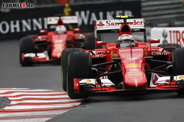 Foto zur News: Kimi Räikkönen und Sebastian Vettel (Scuderia Ferrari)