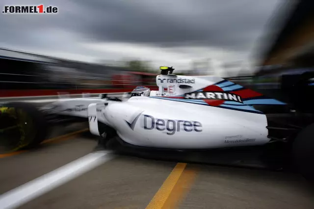 Foto zur News: Valtteri Bottas folgte mit 0,861 Sekunden Abstand im Williams vor...