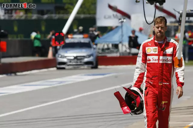 Foto zur News: ...Sebastian Vettel (Scuderia Ferrari), denn für den Deutschen war aufgrund technischer Probleme schon im ersten Durchgang auf Rang 16 Schluss