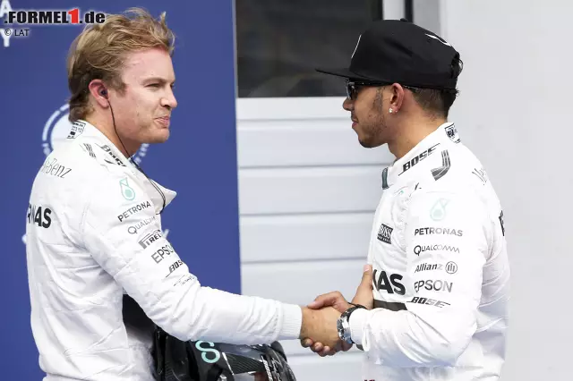 Foto zur News: Lewis Hamilton und Nico Rosberg (Mercedes AMG Petronas Formula One Team)