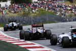 Foto zur News: Nico Hülkenberg (Force India) und Max Verstappen (Toro Rosso)