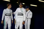 Foto zur News: Lewis Hamilton (Mercedes), Nico Rosberg (Mercedes) und Felipe Massa (Williams)