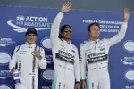 Foto zur News: Lewis Hamilton (Mercedes), Nico Rosberg (Mercedes) und Felipe Massa (Williams)