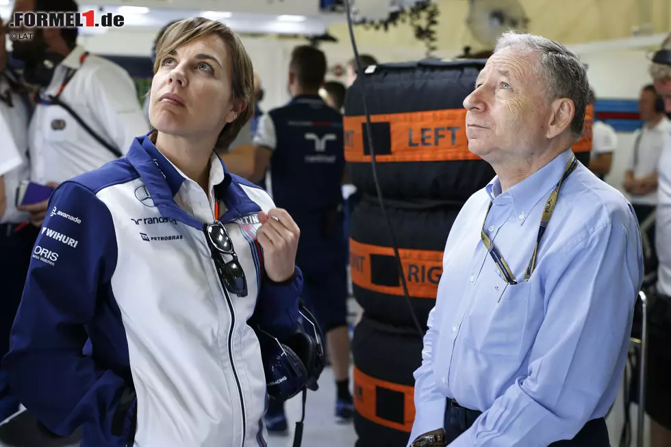 Foto zur News: Claire Williams und Jean Todt