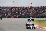 Foto zur News: Felipe Massa (Williams), Valtteri Bottas (Williams) und Lewis Hamilton (Mercedes)
