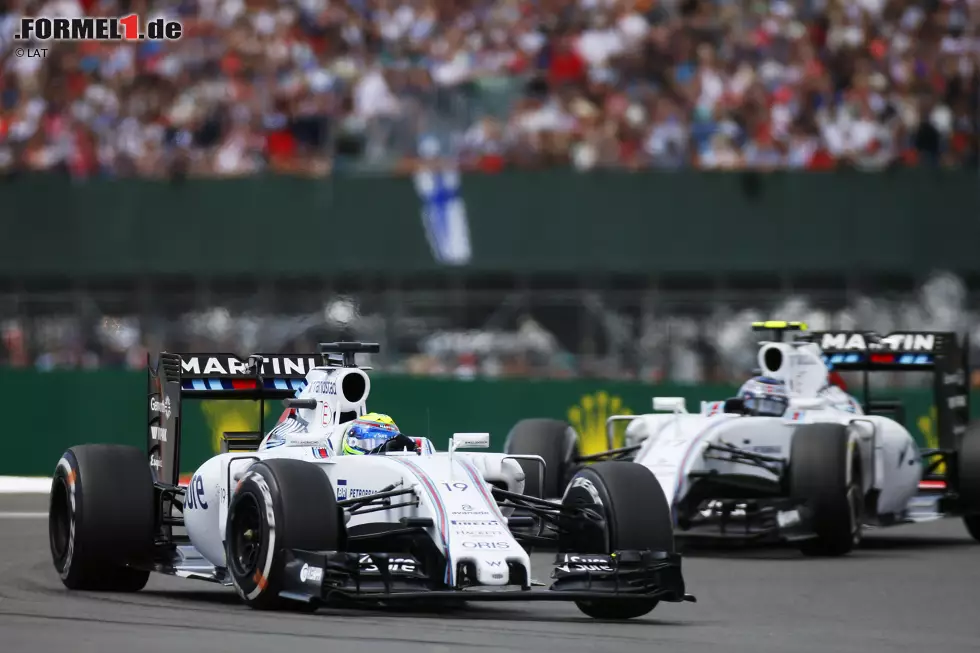 Foto zur News: Felipe Massa (Williams) und Valtteri Bottas (Williams)