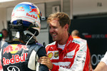 Gallerie: Daniel Ricciardo (Red Bull) und Sebastian Vettel (Ferrari)