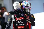 Foto zur News: Daniil Kwjat (Red Bull) und Daniel Ricciardo (Red Bull)