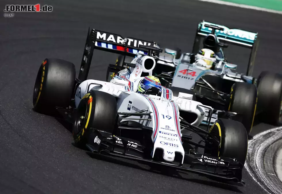 Foto zur News: Felipe Massa (Williams) und Lewis Hamilton (Mercedes)