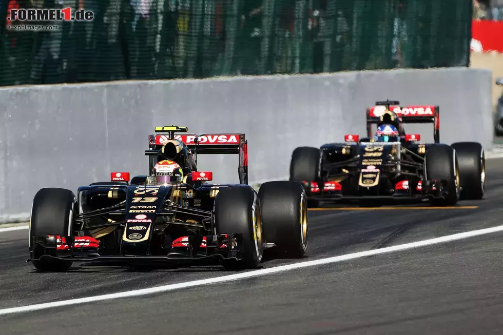 Foto zur News: Pastor Maldonado (Lotus) und Jolyon Palmer