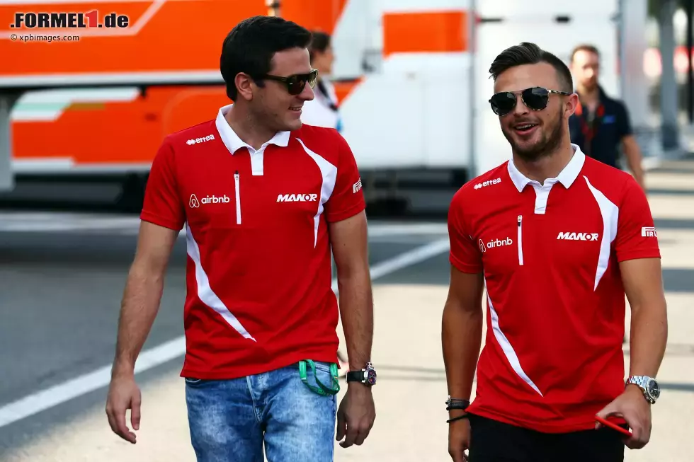 Foto zur News: Fabio Leimer und Will Stevens (Manor-Marussia)