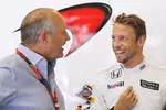 Foto zur News: Ron Dennis und Jenson Button (McLaren)