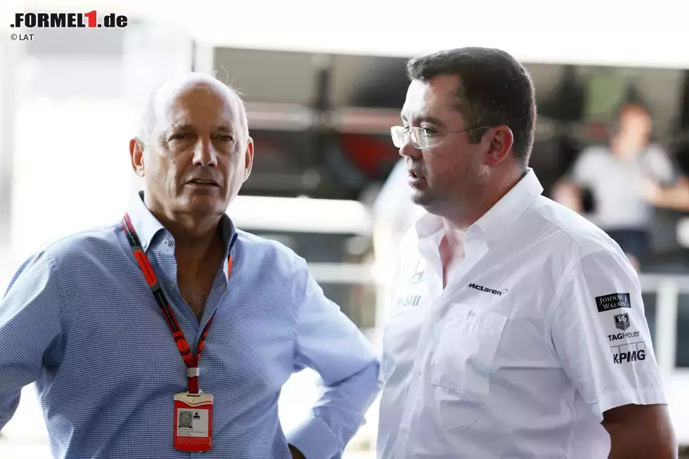 Foto zur News: Ron Dennis und Eric Boullier