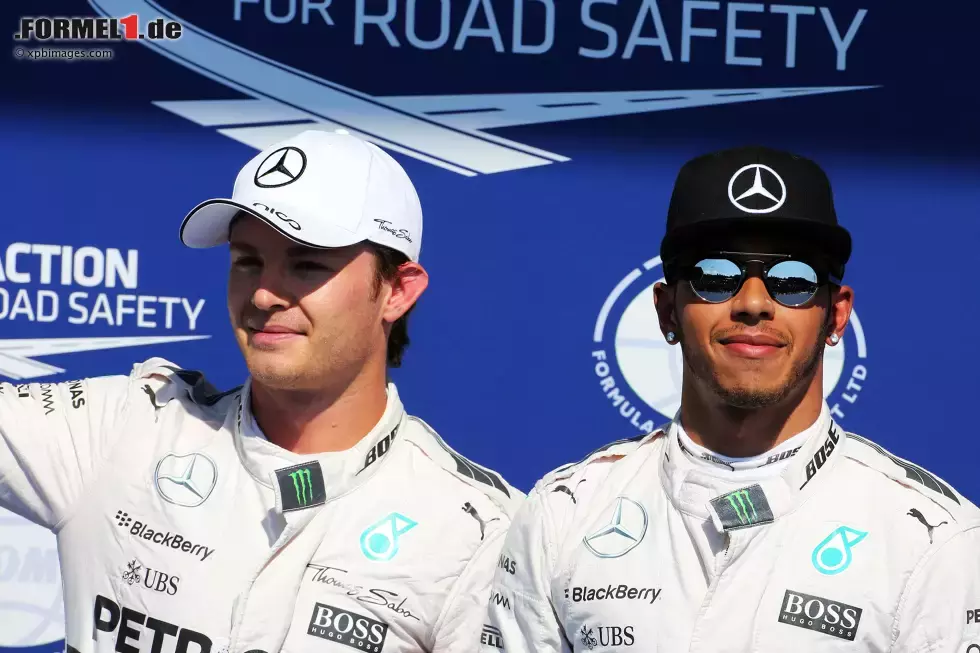 Foto zur News: Nico Rosberg (Mercedes) und Lewis Hamilton (Mercedes)