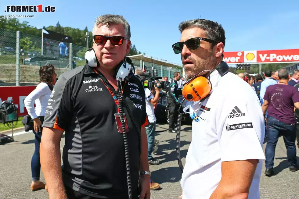 Foto zur News: Otmar Szafnauer und Patrick Dempsey (Dempsey)