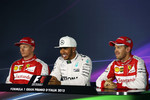 Gallerie: Lewis Hamilton (Mercedes), Sebastian Vettel (Ferrari) und Kimi Räikkönen (Ferrari)