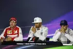 Foto zur News: Lewis Hamilton (Mercedes), Sebastian Vettel (Ferrari) und Felipe Massa (Williams)