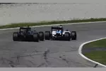 Foto zur News: Valtteri Bottas (Williams) und Nico Rosberg (Mercedes)