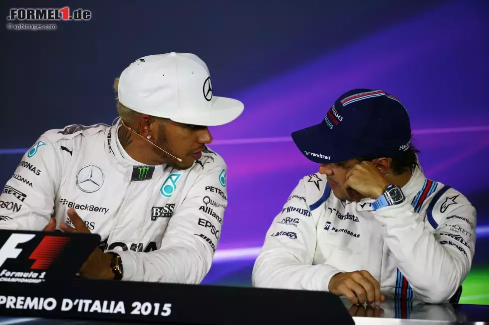 Foto zur News: Lewis Hamilton (Mercedes) und Felipe Massa (Williams)