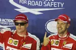 Foto zur News: Sebastian Vettel (Ferrari) und Kimi Räikkönen (Ferrari)